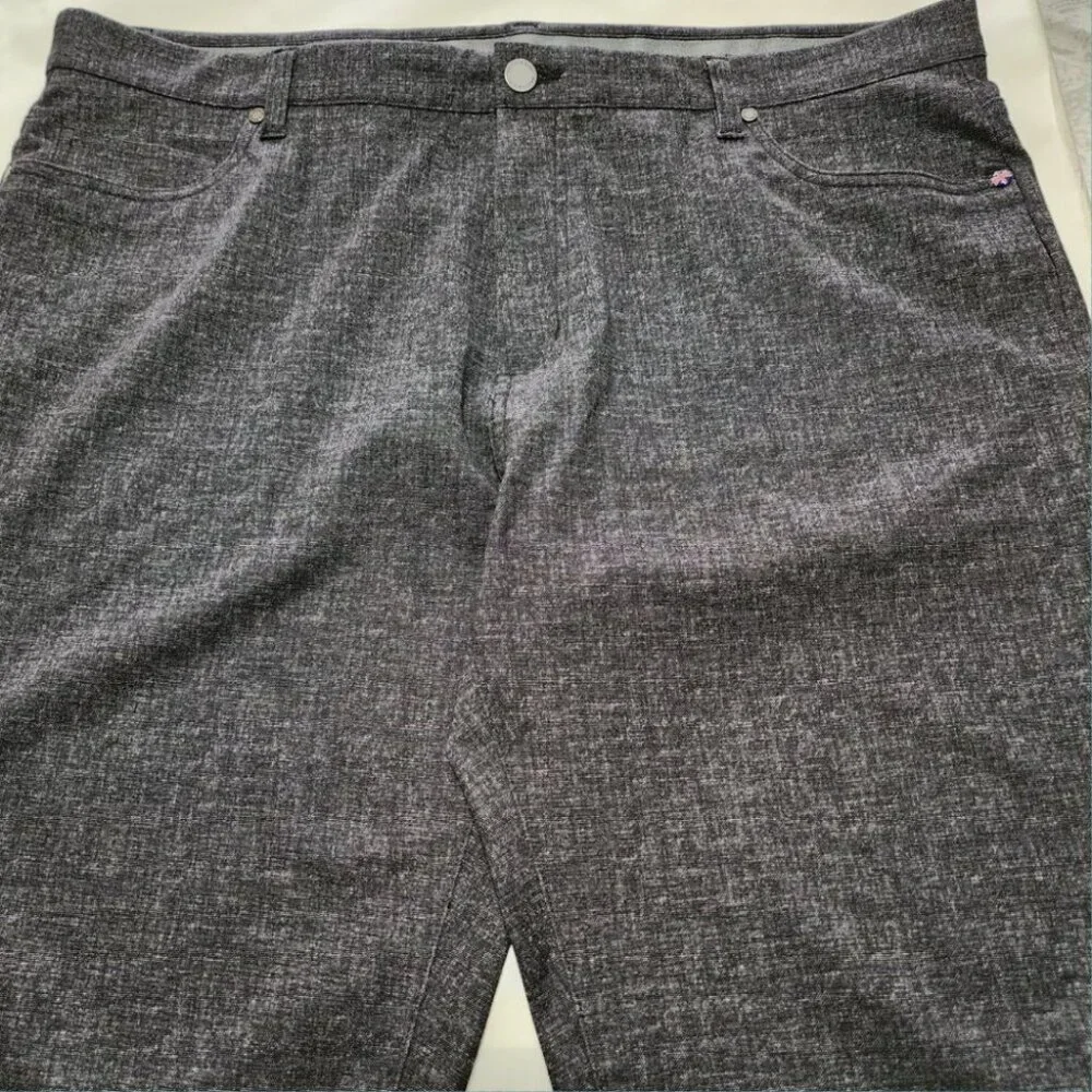 Jermyn & Bond Heathered Gray Straight Leg Trousers